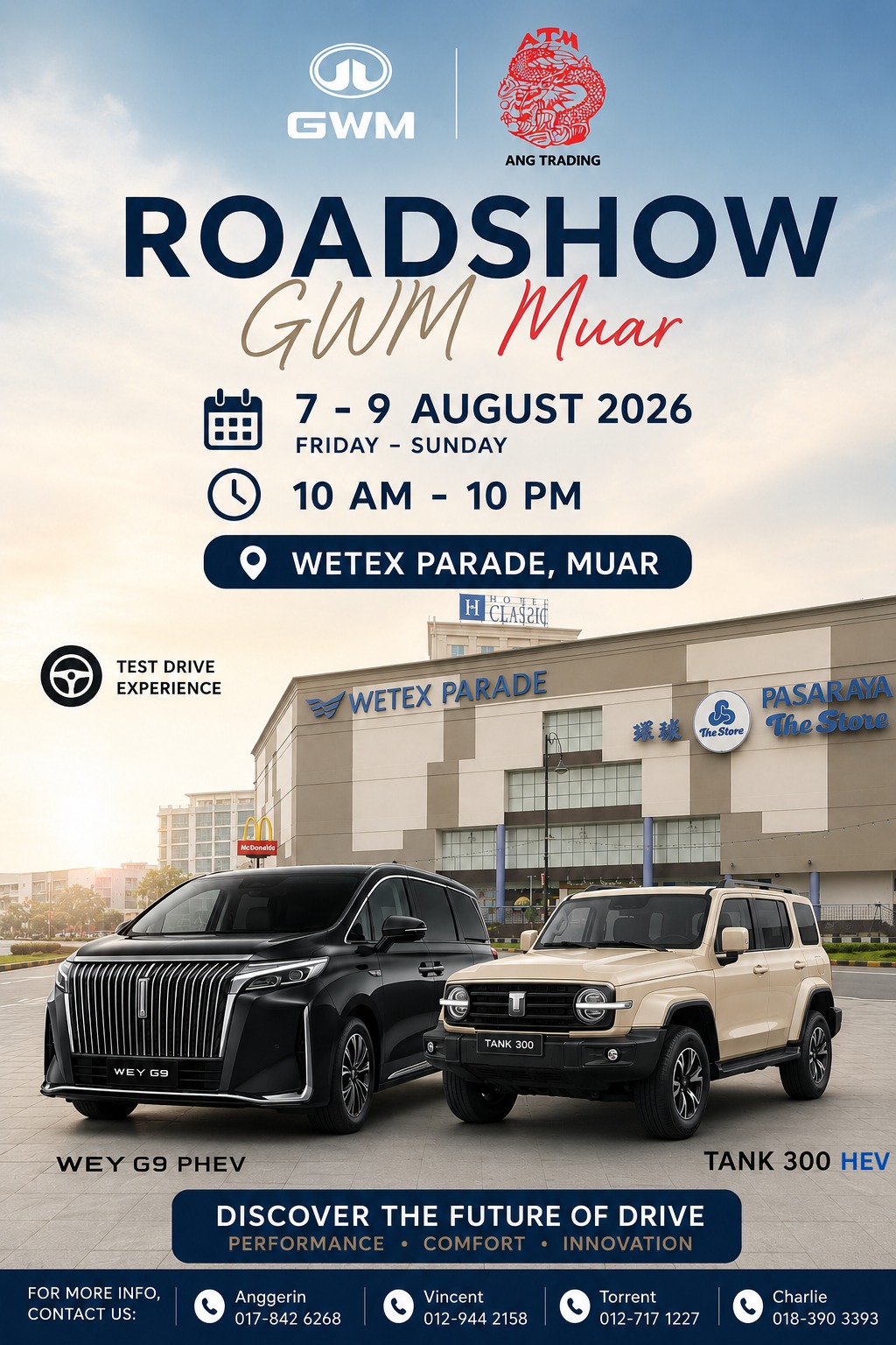 GWM ROADSHOW EVENT AT WETEX PARADE MUAR