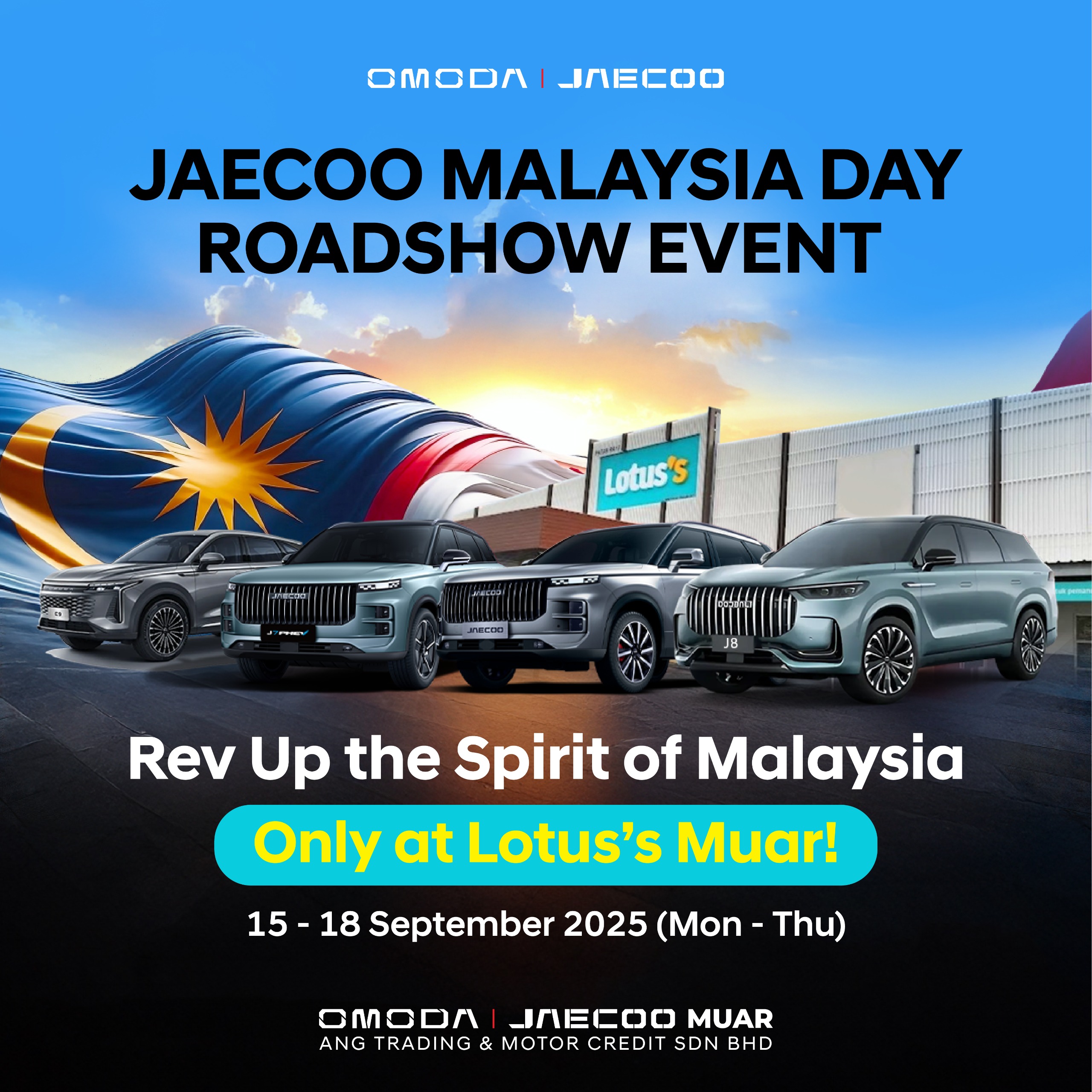 JAECOO MALAYSIA DAY ROADSHOW  EVENT @ LOTUS'S MUAR