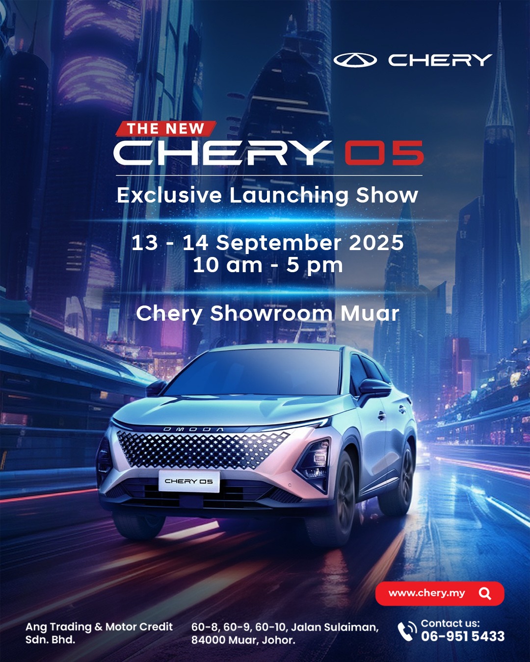 CHERY O5 OFFICIAL LAUNCHING SHOWROOM EVENT