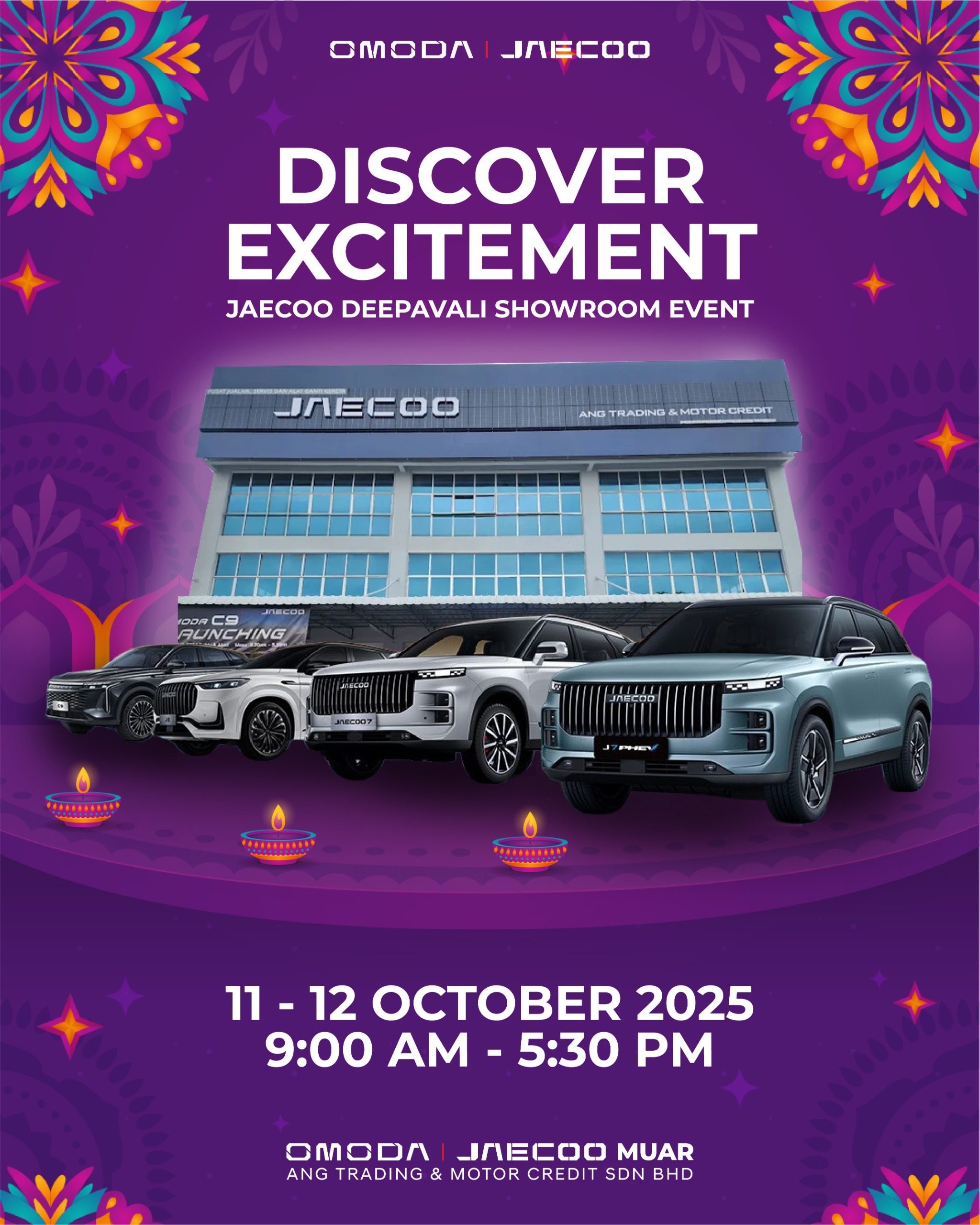 OMODA I JAECOO MUAR Ang Trading Deepavali Showroom Event